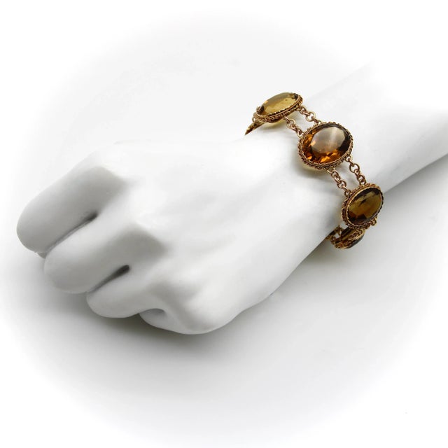 This is part of Chairish’s Fine Jewelry assortment. What makes this Victorian 14k gold bracelet so beautiful are the...