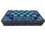 Blue Handmade Wooden Backgammon & Chess Board Lapis, Turquoise & Mother of Pearl For Sale - Image 8 of 14
