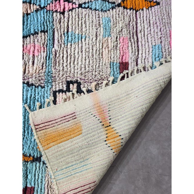 2020s Handwoven Berber Boujad Rug - 8.5 X 7 Ft For Sale - Image 5 of 8