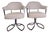 Pair of MCM Chrome Swivel Chairs For Sale