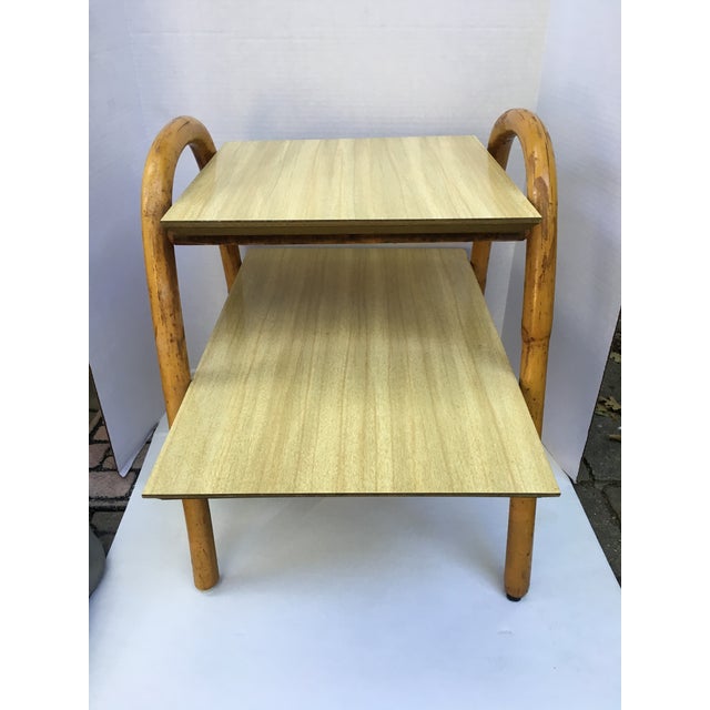 j.b. Van Sciver Co. Rattan End Table Chairish