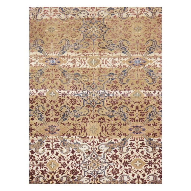 A vintage Turkish Sivas accent rug handmade during the mid-20th century. Measures: 6' 4" x 9' 6".