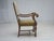 1950s Vintage Danish Highback Armchair in Hand Woven Wool, 1950s For Sale - Image 5 of 18