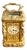 Antique Victorian Ornate Brass Miniature Carriage Clock, 1890 For Sale