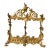 Gilt Brass Double Window Photo Frame Rococo For Sale