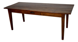 Early 20th Century French Fruitwood & Oak Rustic Farmhouse Dining Table