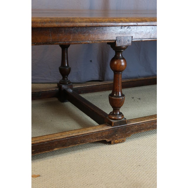 Brown Dining Table in Oak For Sale - Image 8 of 13