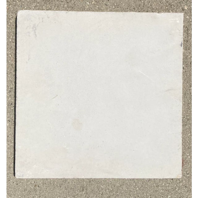 Moroccan Encaustic Cement Tile in Antique White Color For Sale - Image 12 of 12