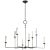 Visual Comfort Chapman & Myers for Visual Comfort Signature Rowen Grande 8-Light Chandelier in Aged Iron For Sale - Image 4 of 7