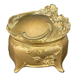 Antique Art Nouveau Jewelry Casket Box