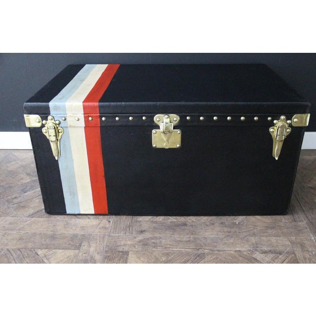 Car Trunk in Black Canvas from Louis Vuitton, 1920s For Sale - Image 13 of 18