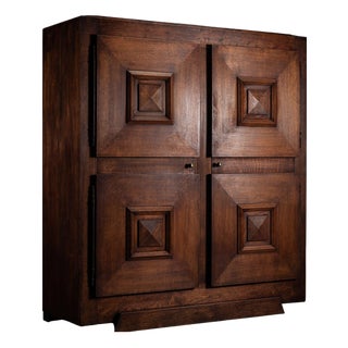 Art Deco Cabinet, 1940s For Sale