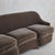 Brown Curved 3-Seat Sofa in Chestnut Mohair, Italy 1950s For Sale - Image 8 of 11