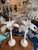 White Vtg. Pair 1973 Palm Beach Tree Leaf Table Lamps Restored White Tole Newly Wired For Sale - Image 8 of 10