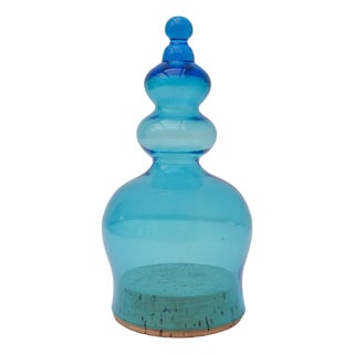 Candy Box in Handblown Art Glass by Bertil Vallien for Kosta Boda, 1970s For Sale