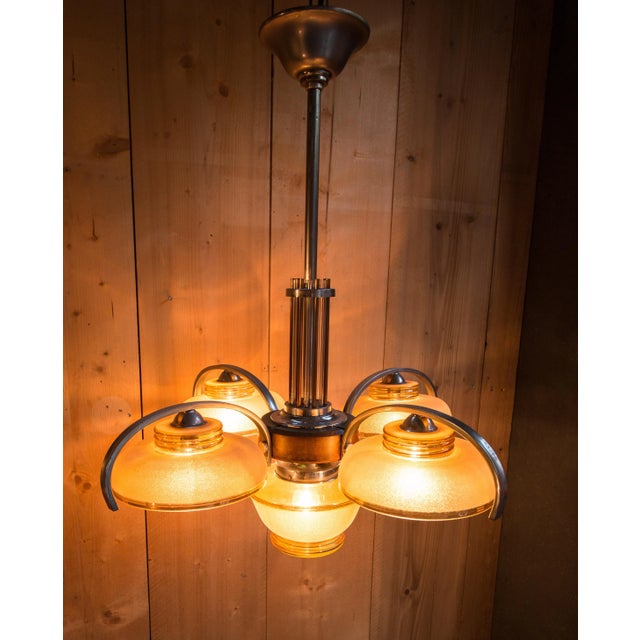 Vintage Chandelier, 1940s For Sale - Image 11 of 11
