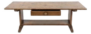 Early 20th Century Custom Rennick Walnut Coffee Table