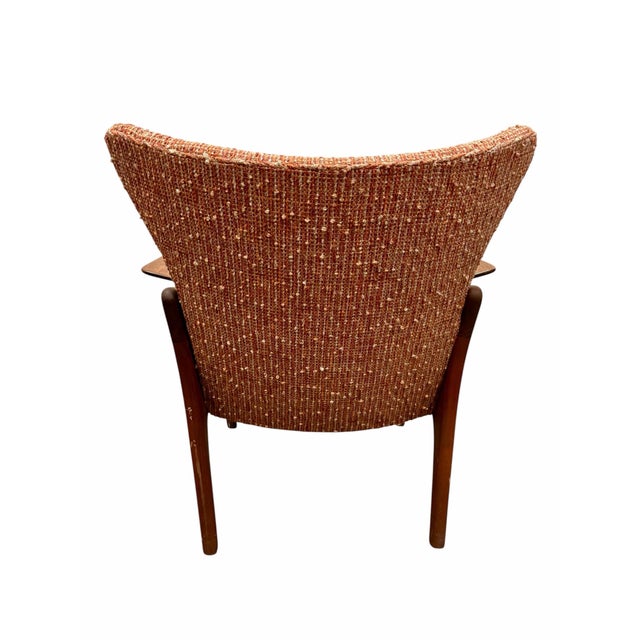 Adrian Pearsall Adrian Pearsall Attributed Mid-Century Modern Sculptural Walnut Wing Back Lounge Chair For Sale - Image 4 of 5