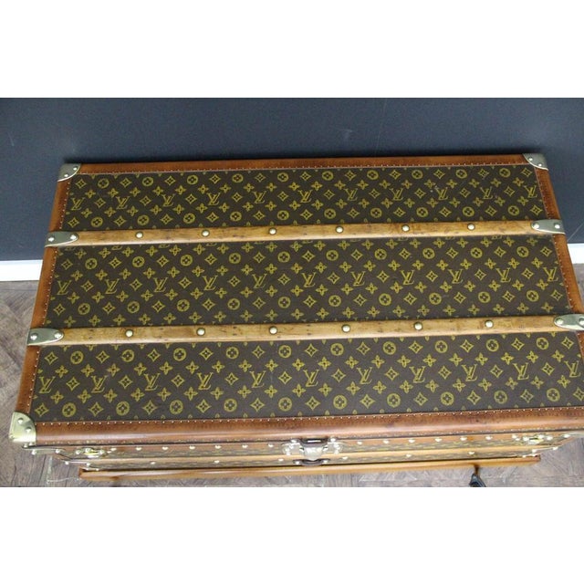 Vintage Cabin Trunk in Monogram Canvas from Louis Vuitton, 1920 For Sale - Image 11 of 18