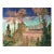 "Marrakesh Ii" by Javiera Da Fonseca Ilić, Marrakesh Morocco, Warm Terracotta Tropical Rooftop Scene, Golden Hour Cityscape, Original Oil Painting For Sale