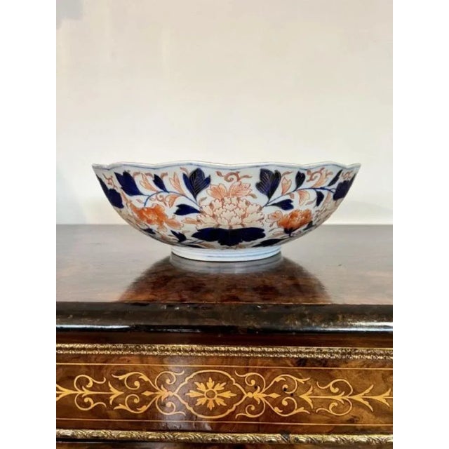 Antique Japanese Imari Bowl, 1900 For Sale - Image 4 of 6