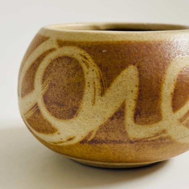 Mid Century Earth Tone Planter Bowl by Stoneware Designs West For Sale - Image 4 of 9