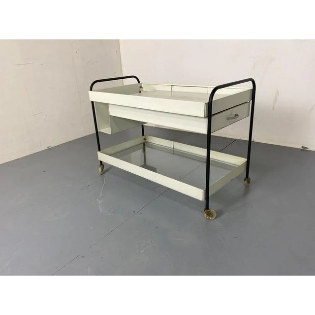 Mid-Century Modernist Pilastro Side Table Serving Trolley by Coen De Vries for Pilastro, 1950s For Sale - Image 6 of 13