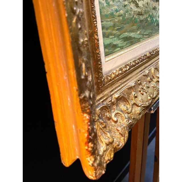 Leopold Robert, Riverbank, Oil on Wood For Sale - Image 7 of 11