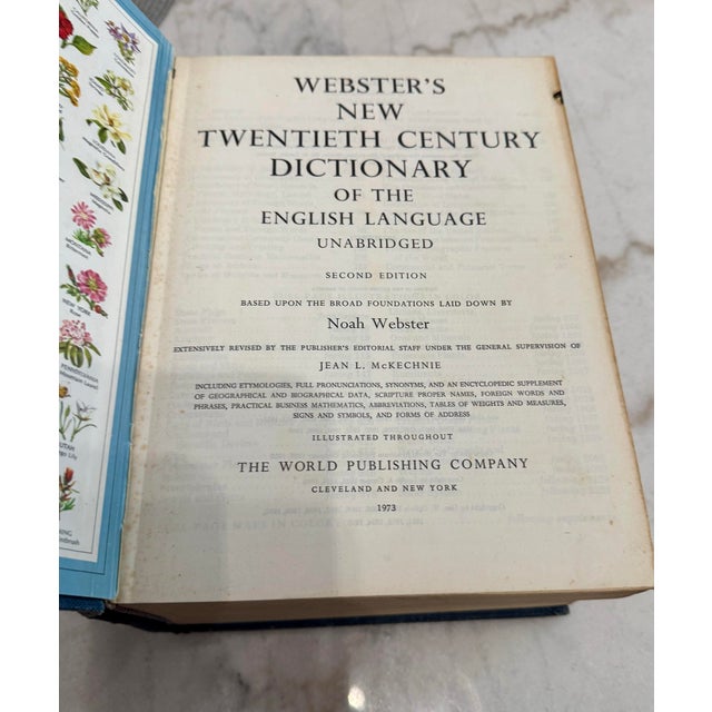 Vintage Mid-Century Webster's New Twentieth Century Unabridged Dictionary - Second Edition For Sale - Image 10 of 11