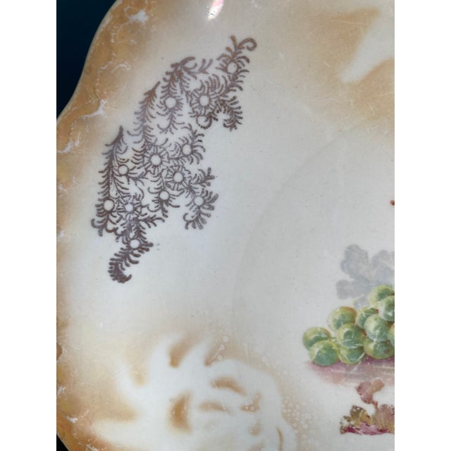 Antique d.e. McNicol England Fruit Motif Decorative Plate For Sale - Image 11 of 11