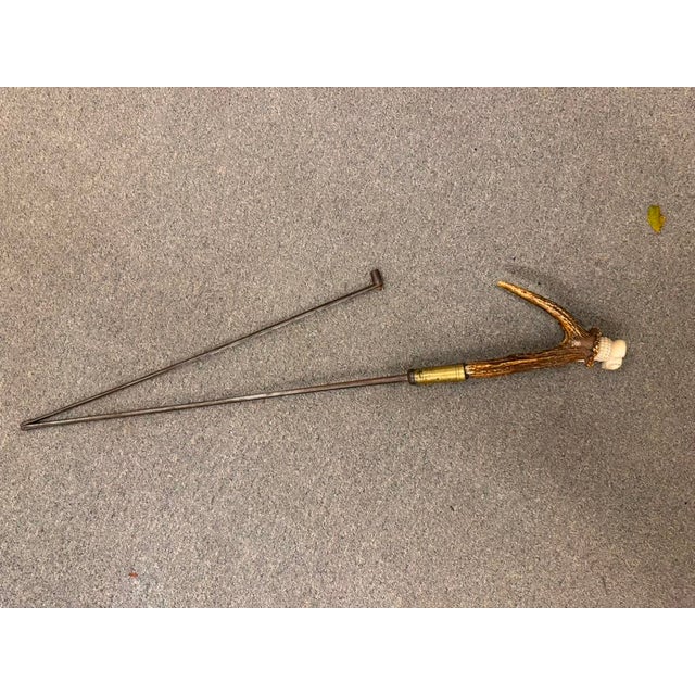Late 19th Century Rare 19th Century Accountant's Cane With Spanish Guard, Circa 1870 For Sale - Image 5 of 12