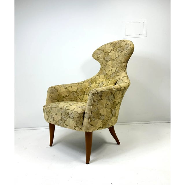 Wood Kerstin Hörlin-Holmquist, 1950s "Stora Eva" Lounge Chair For Sale - Image 7 of 7
