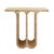 Mid-Century Modern Modern Monolithic Ivory Travertine Arch Consoles, Italy, 1980, Set of 2 For Sale - Image 3 of 9