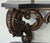 Antique Monumental Baroque Style Giltwood Console Table With Ebonized Top, 74.5” For Sale - Image 10 of 12