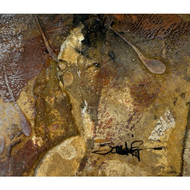 Vintage Mixed Media Painting by Suzanne Sandifer For Sale - Image 10 of 12