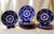 Traditional Set of 8 Le Souk Tunisia Salad Plates Cobalt Blue and White Hand Painted Plates Decorative Dinner Table Chargers or Gallery Wall Collection For Sale - Image 3 of 7