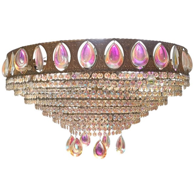 Metal Princess Chandelier from Palwa For Sale - Image 7 of 7