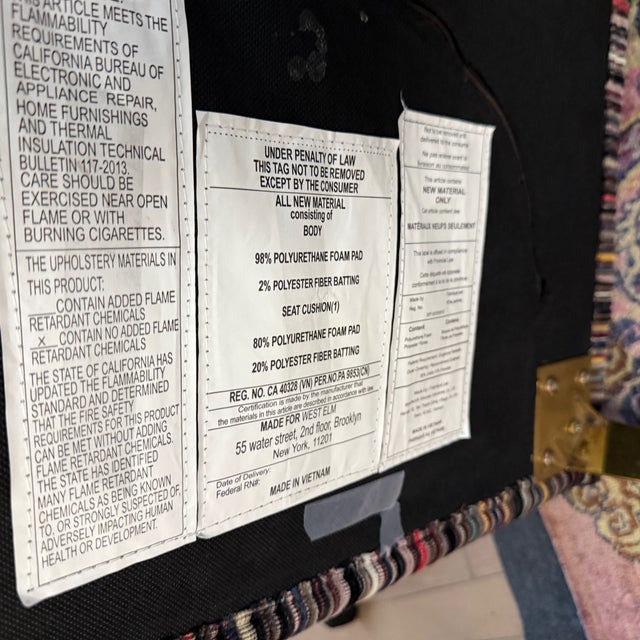 Lawson-Fenning Lawson Fenning Thin Frame Lounge Chair With Paul Smith Ottoman For Sale - Image 4 of 9