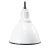 1950s Vintage Industrial White Enamel Factory Pendant Lights For Sale - Image 5 of 5
