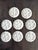 Late 19th Century French Le Chambrelain Porcelain Hand-Painted Seaweed Oyster Plates - Set of 8 For Sale - Image 12 of 13