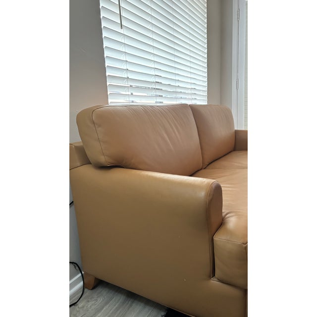 American Authentic Martin/Brattrud Leather Sofa For Sale - Image 3 of 5