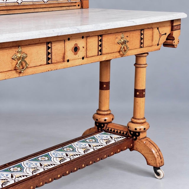 Victorian Gothic Washstand by Charles Bevan and Christopher Dresser For Sale - Image 4 of 11