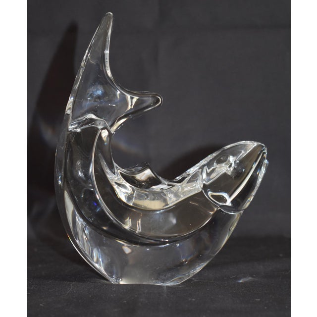 Orrefors Crystal Fish Trout Paperweight Figurine Olle Alberius Sweden Signed For Sale - Image 10 of 18