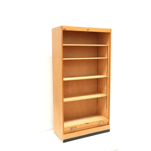 Vintage High Cabinet with Roller Door, 1970s, in Good conditions. Designed 1970 to 1979