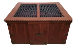 Colonial Chest Table with Removable Chairs and Containers from Tavernetta, 1990s, Set of 7