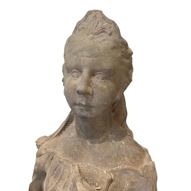 18th Century German Pair of Stone Statues For Sale - Image 4 of 6