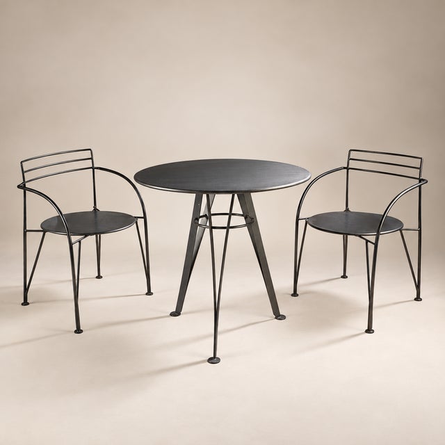 Table and Armchairs by Pascal Mourgue, 1980s, Set of 3 For Sale - Image 4 of 4