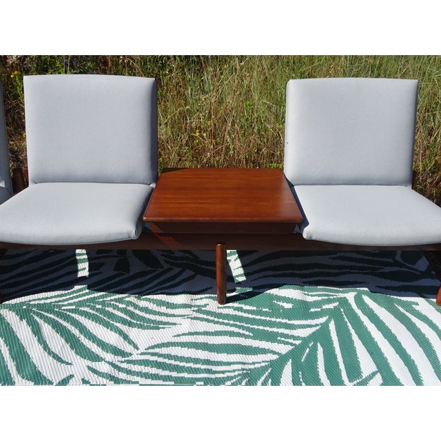 Brown Scandinavian Modular Living Room Set by Gunnar Sørlie for Karl Sørlie and Sons, 1960s, Set of 4 For Sale - Image 8 of 18