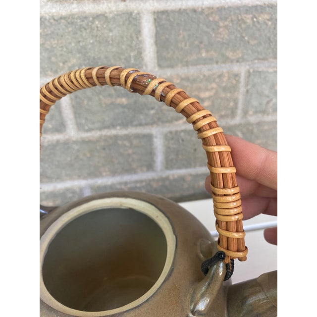 Greige Vintage Omc Japanese Tea Set- 7 Pieces For Sale - Image 8 of 10