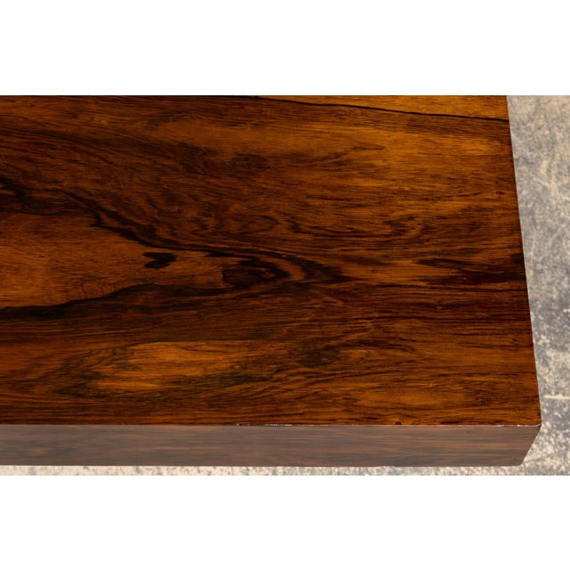 1930s French Art Deco Square Rosewood Dining Table With Architectural Pedestal Base For Sale In New York - Image 6 of 18